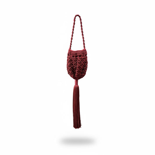 Bolso limosnero con fleco