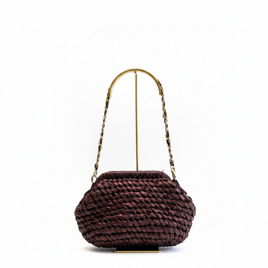 Bolso anudado  borravino