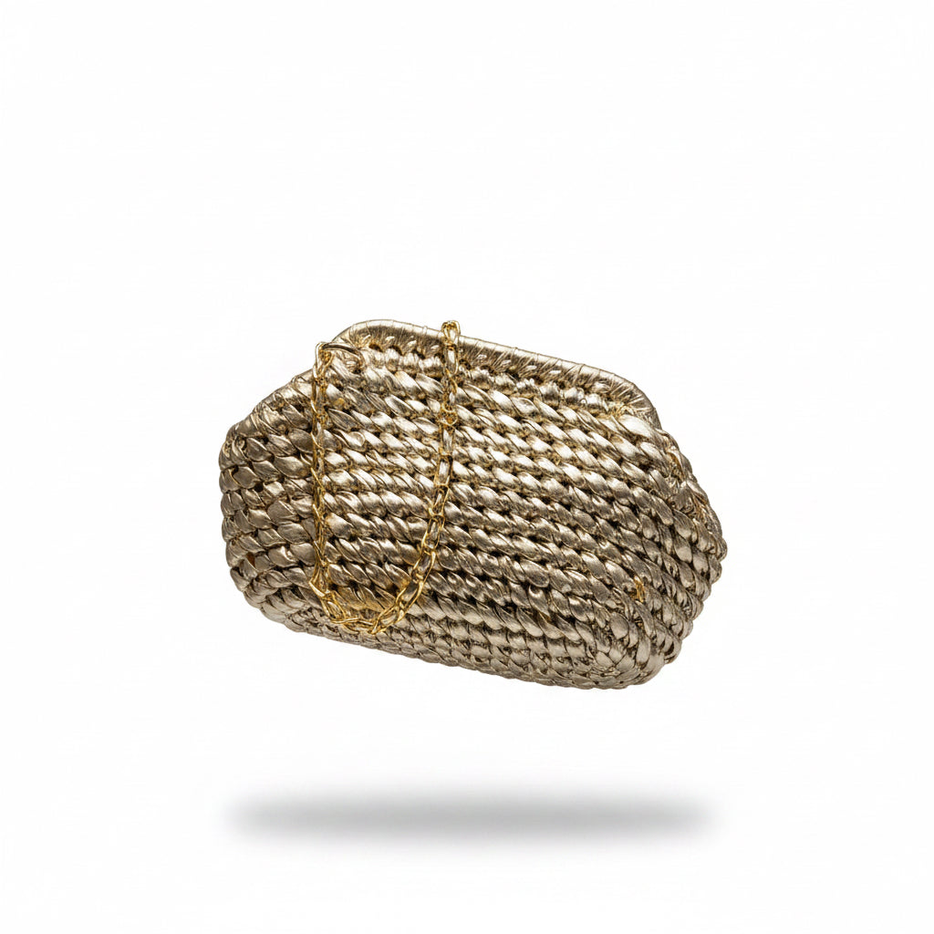 bolso de fiesta color champagne 