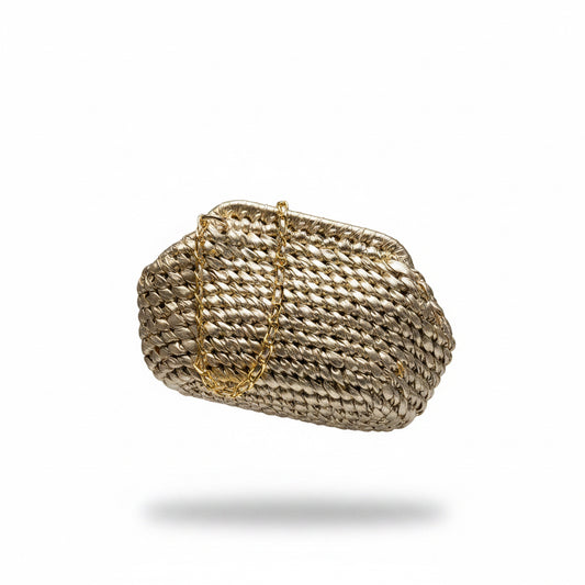 bolso de fiesta color champagne 