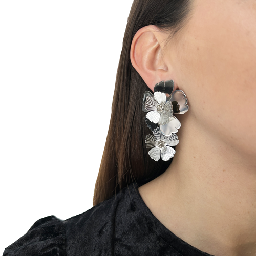 Aros doble flor