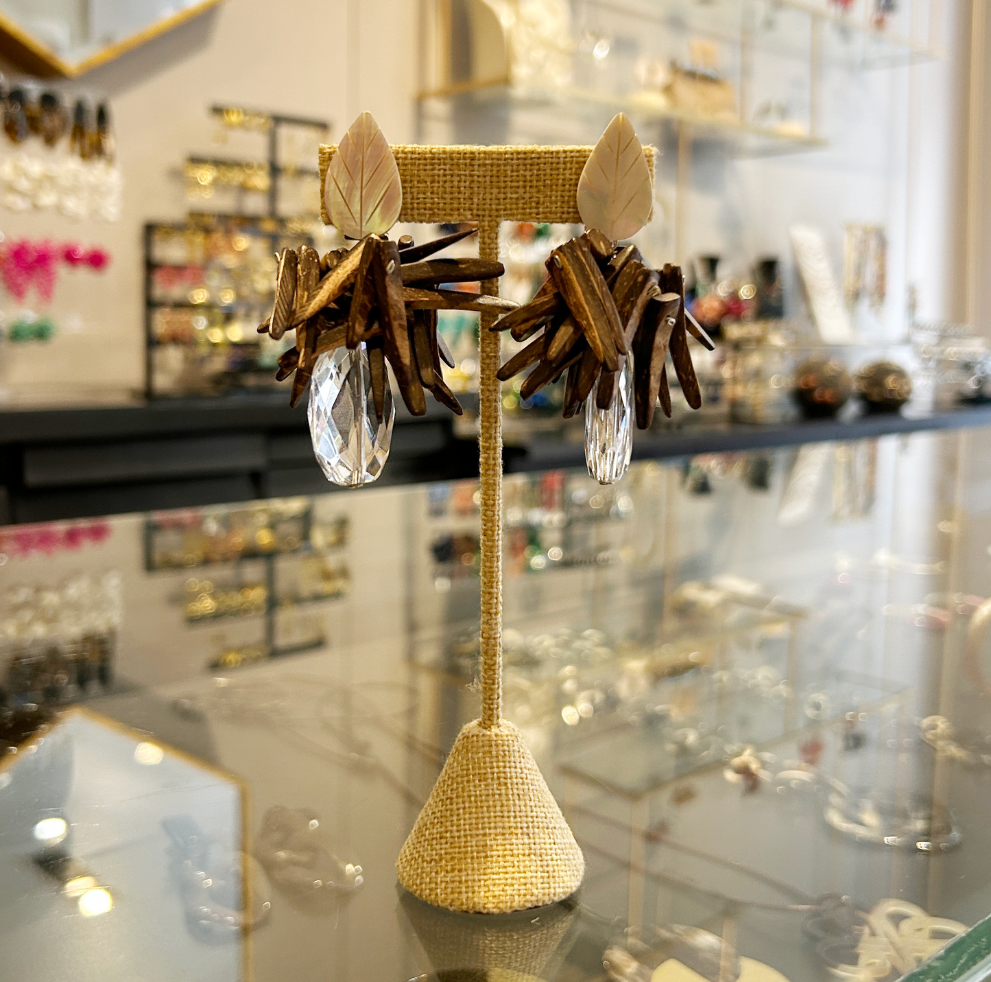 aros de madera nacar y resina