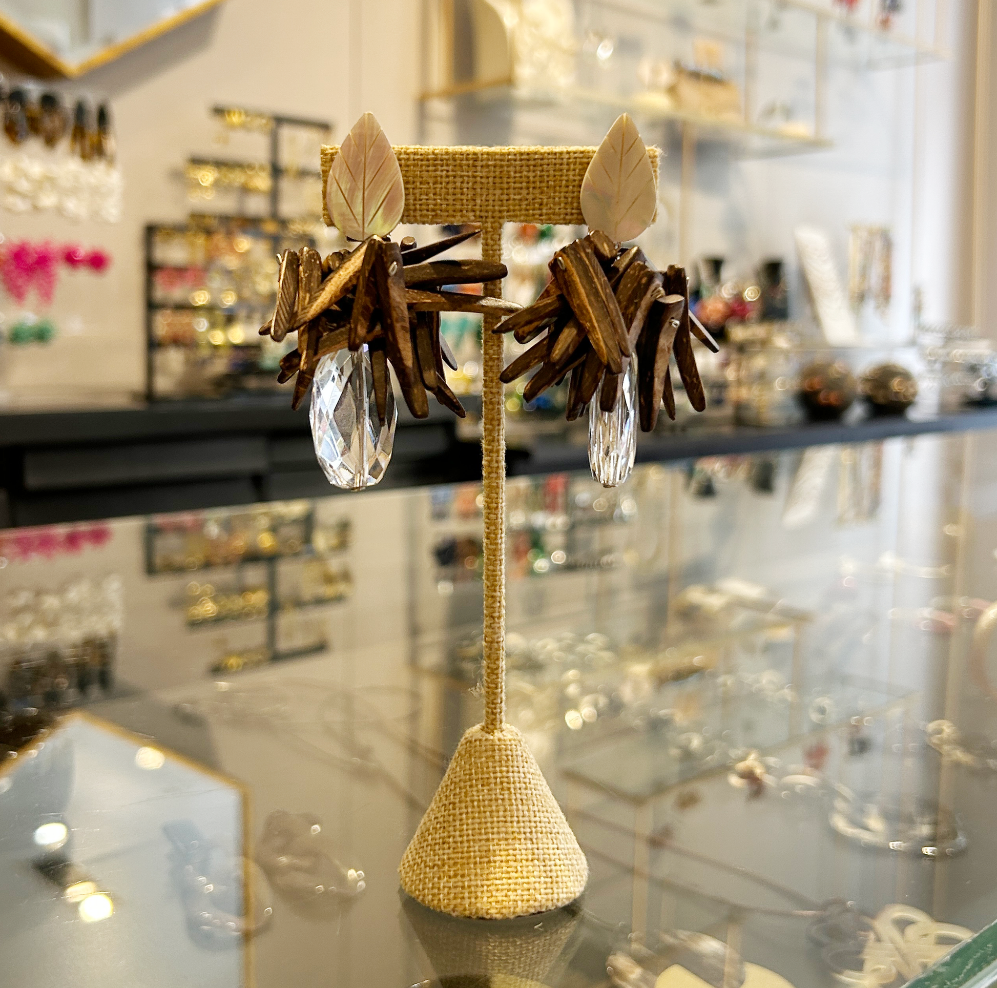 aros de madera nacar y resina