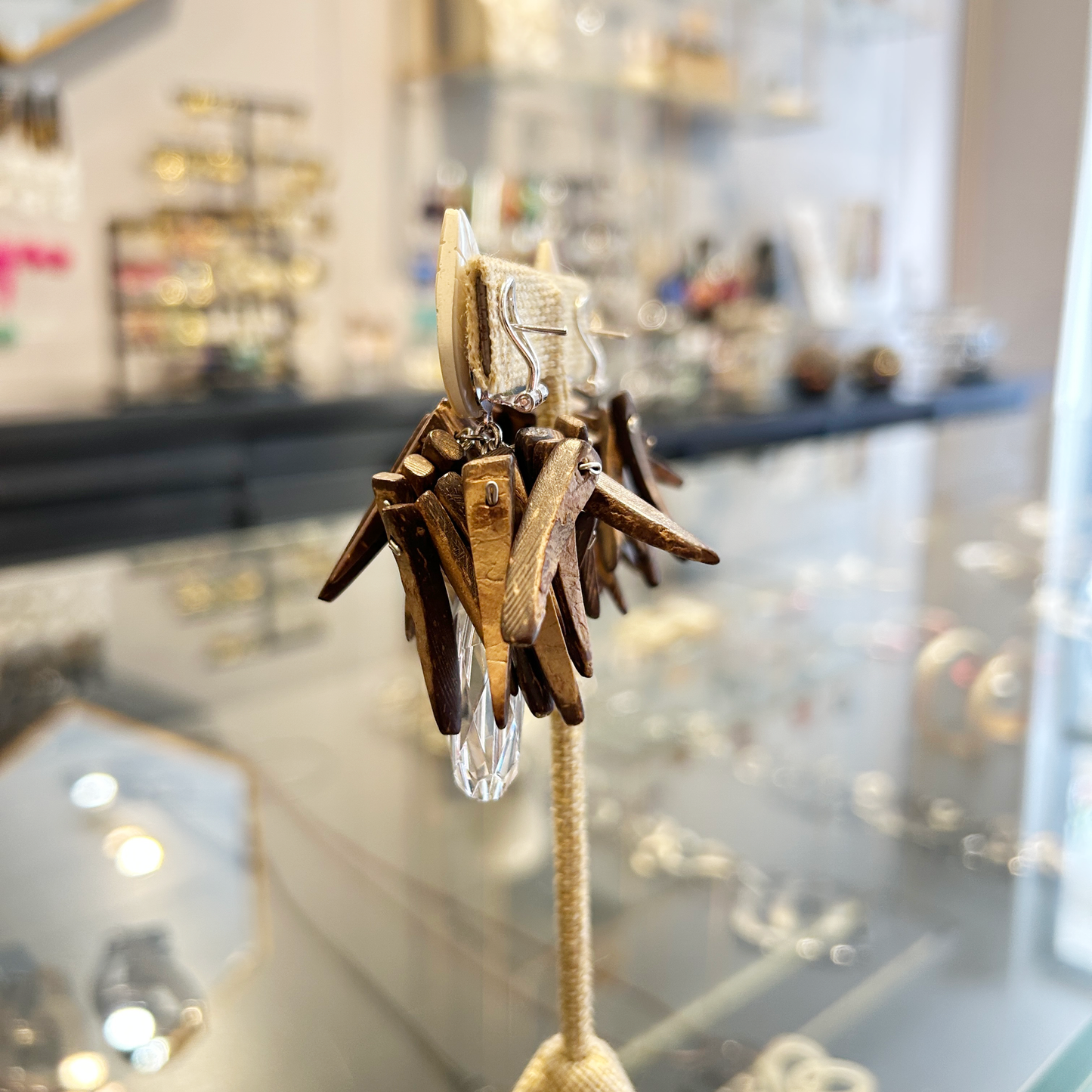 Aros madera nacar y resina