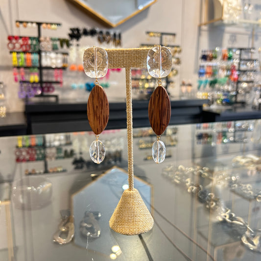 Aros transparentes con madera