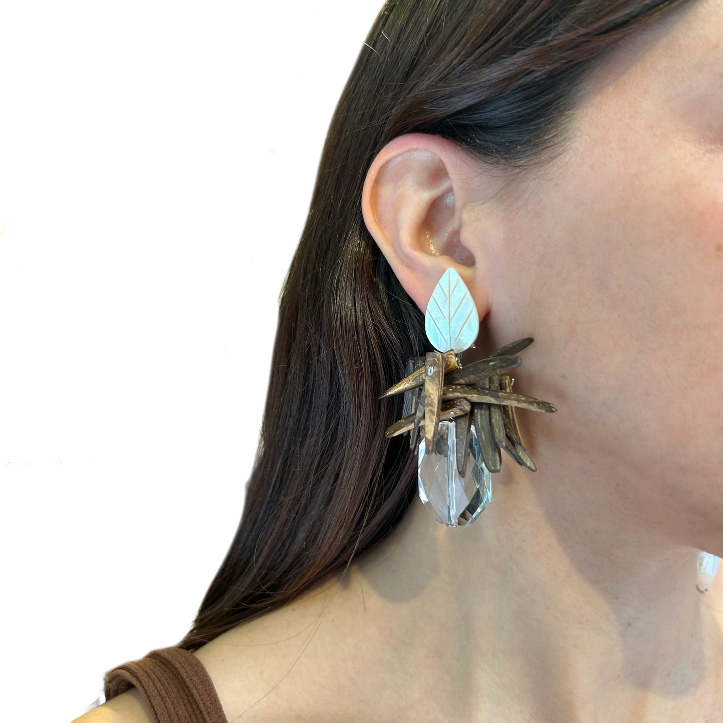 Aros madera nacar y resina