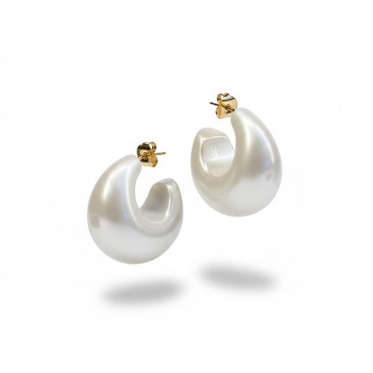 argollas de perlas 
