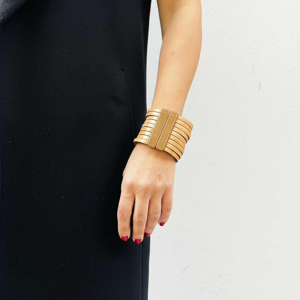Pulsera cuero y resina