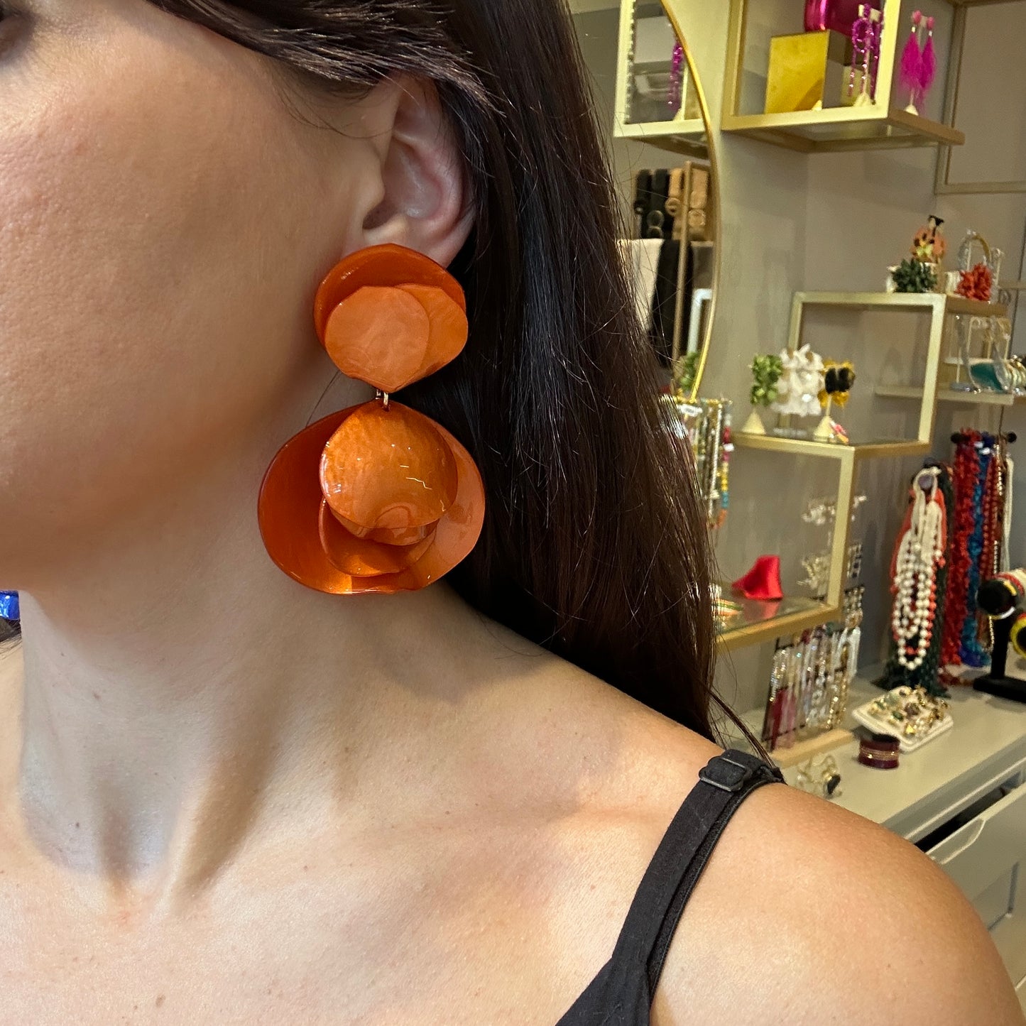 Aros pétalos con volumen