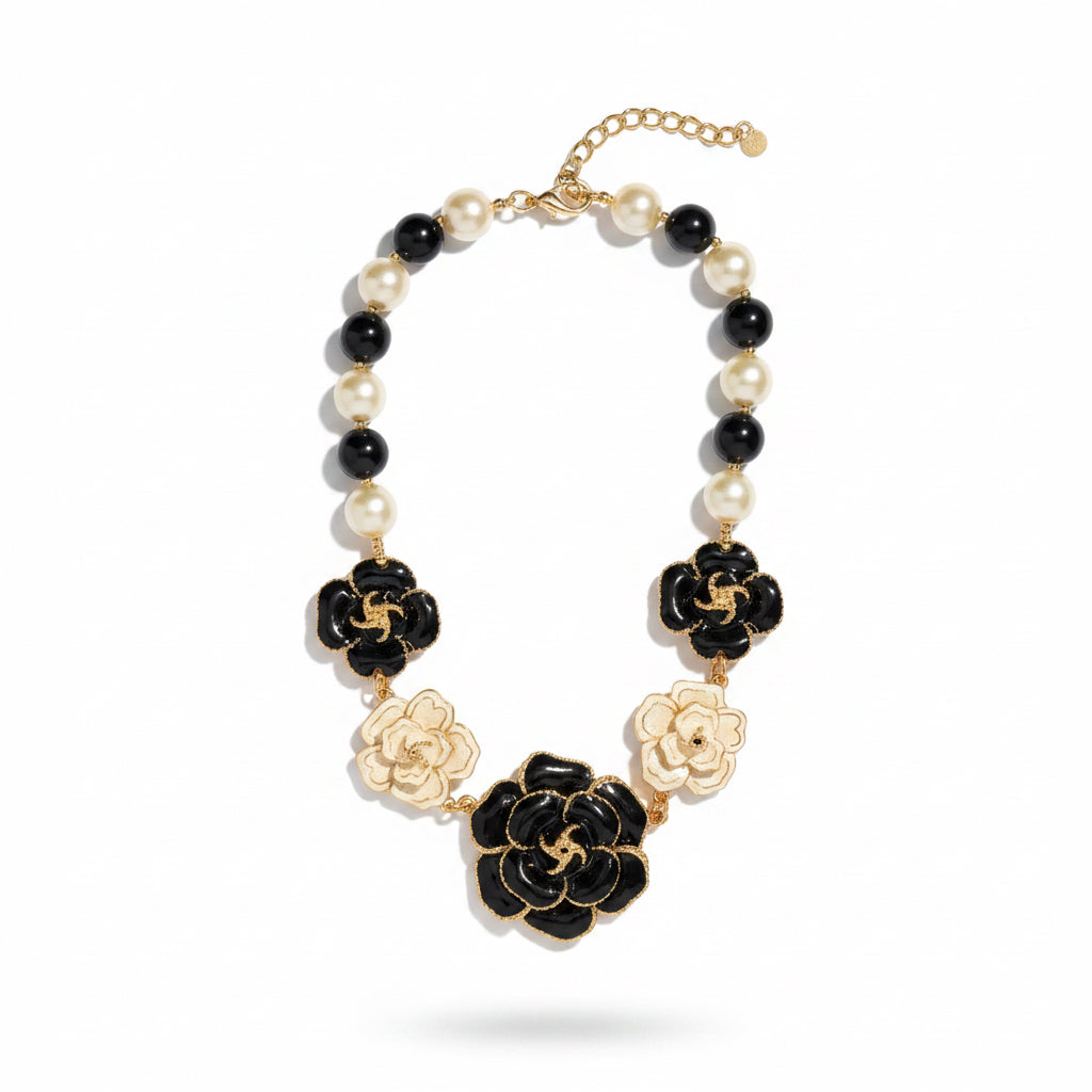collar corrto camelias 