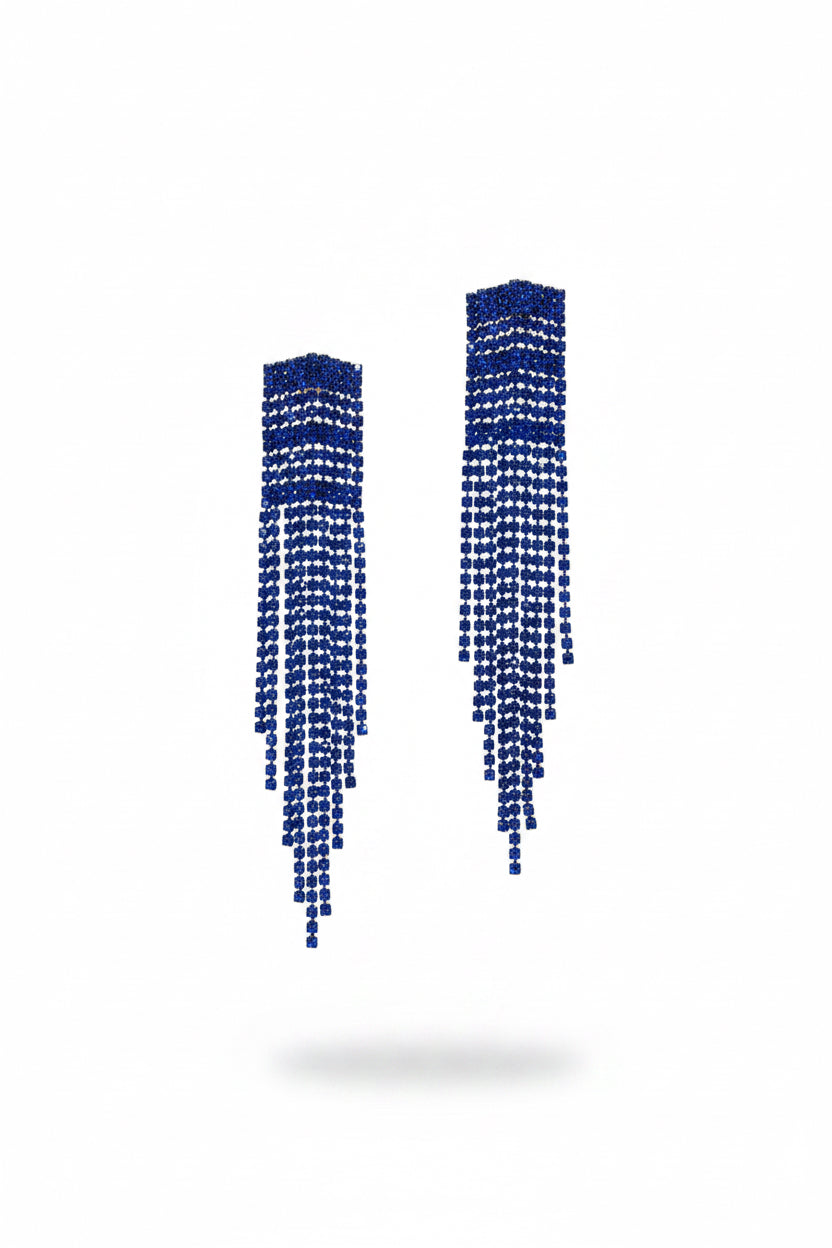 Aros largos azul