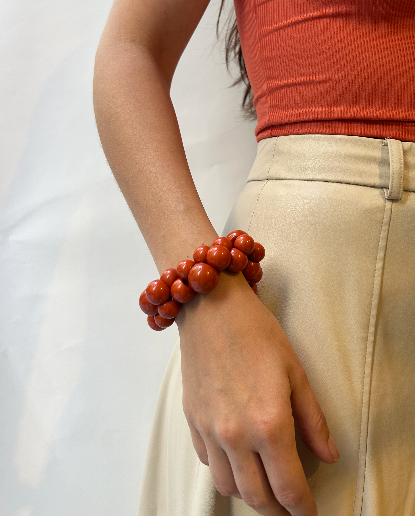 Pulsera esferas de resina