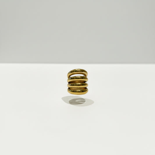 Anillo cuatro vueltas dorado