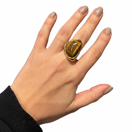 anillo ojo de tigre 