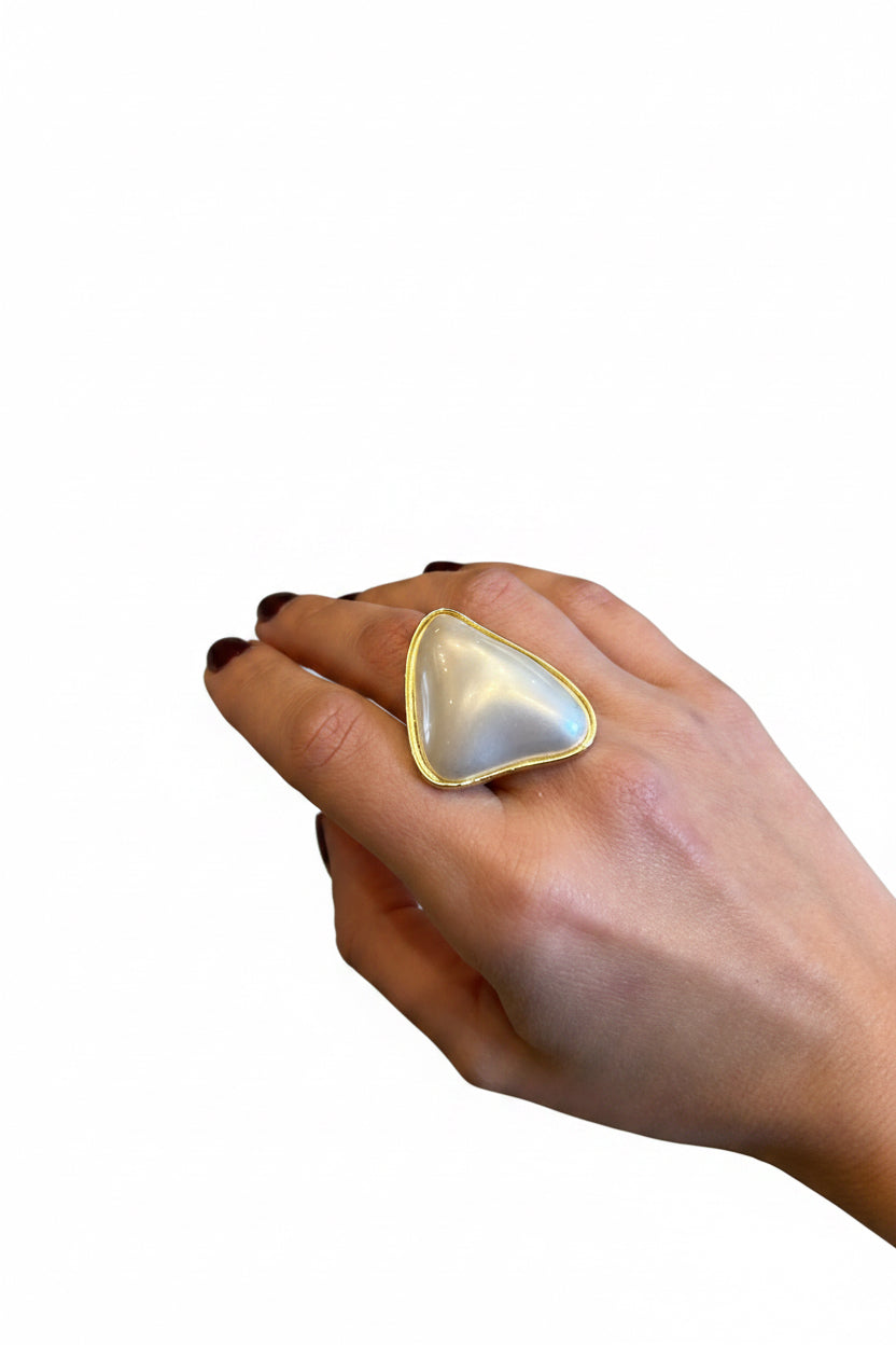 anillo perla 
