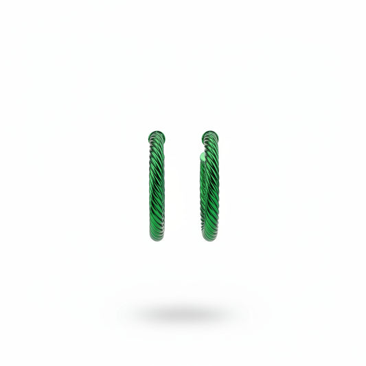 Argollas verdes de metal