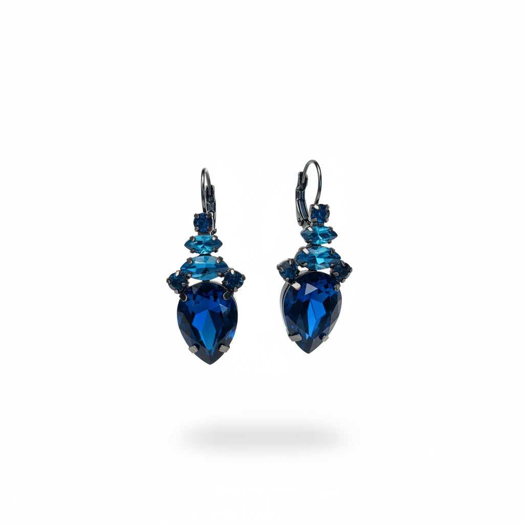 Aros azules de cristal