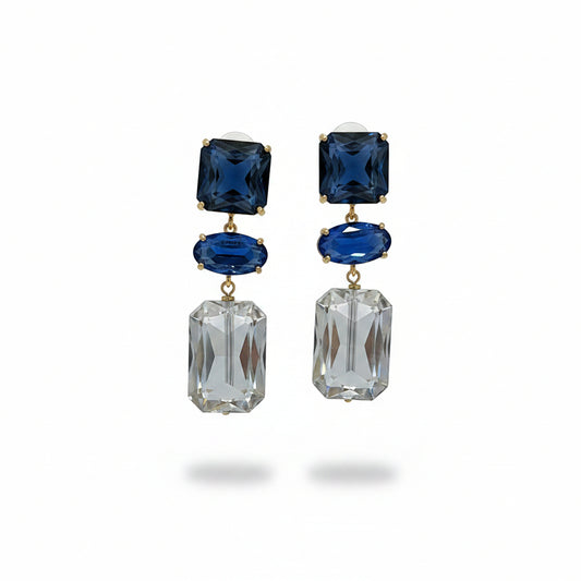 Aros azules de cristales