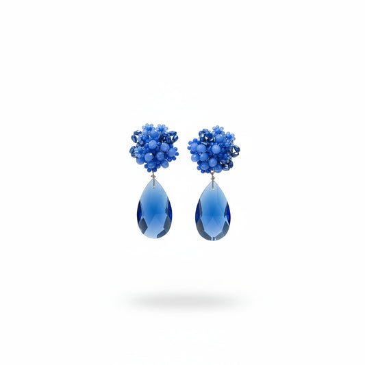 Aros gota azul