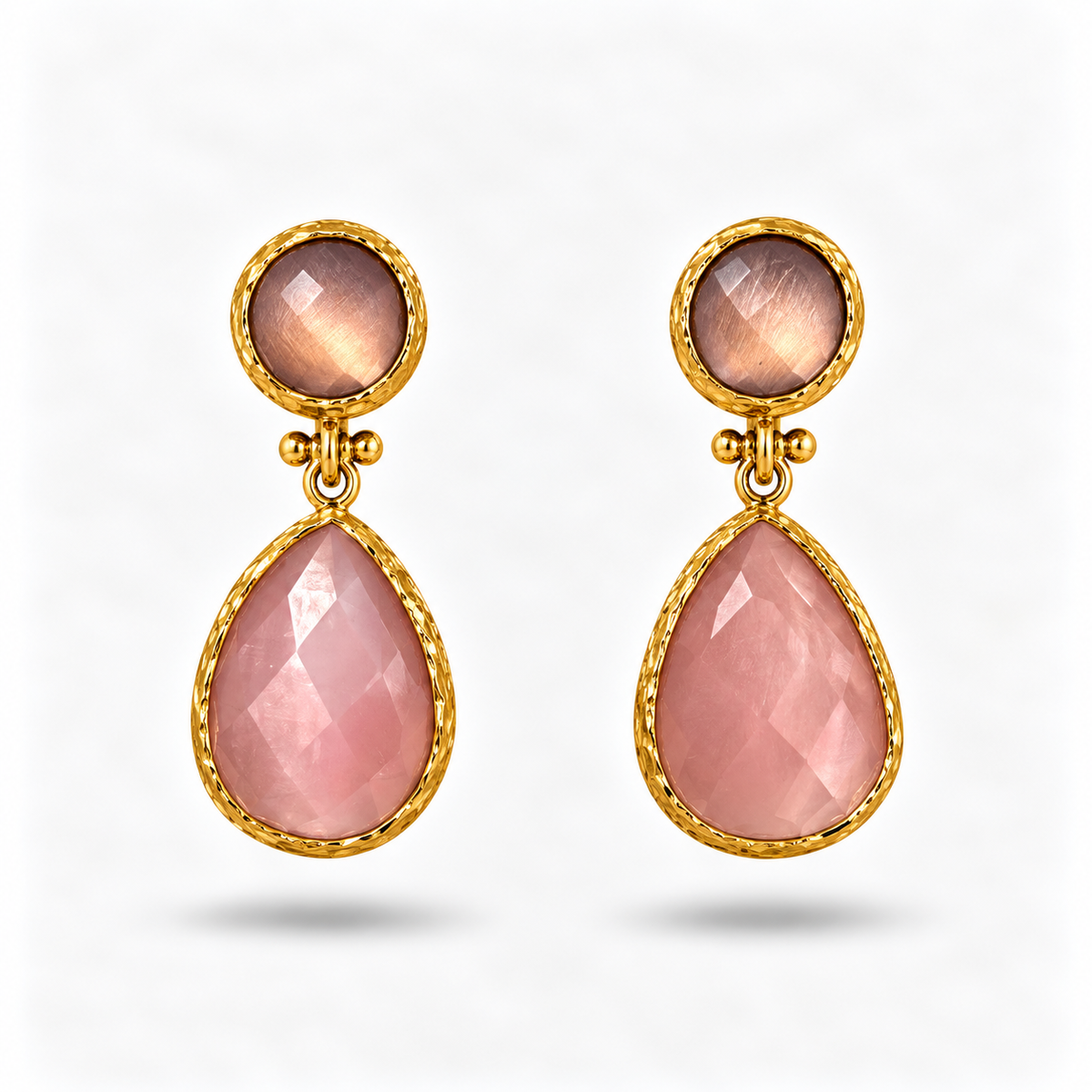 Aros piedra rosa