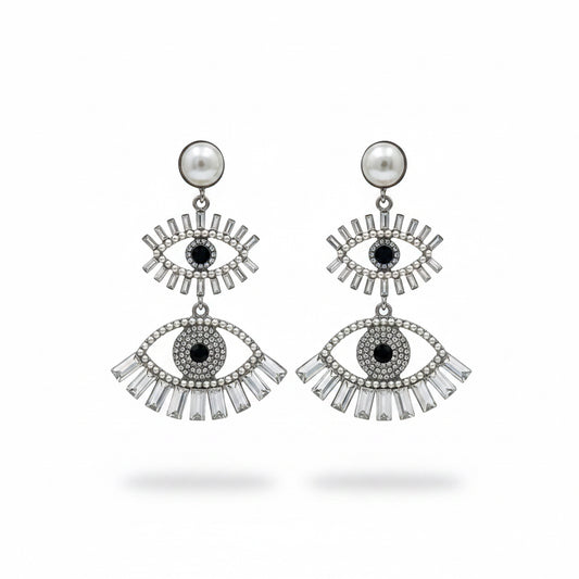Aros ojos de strass