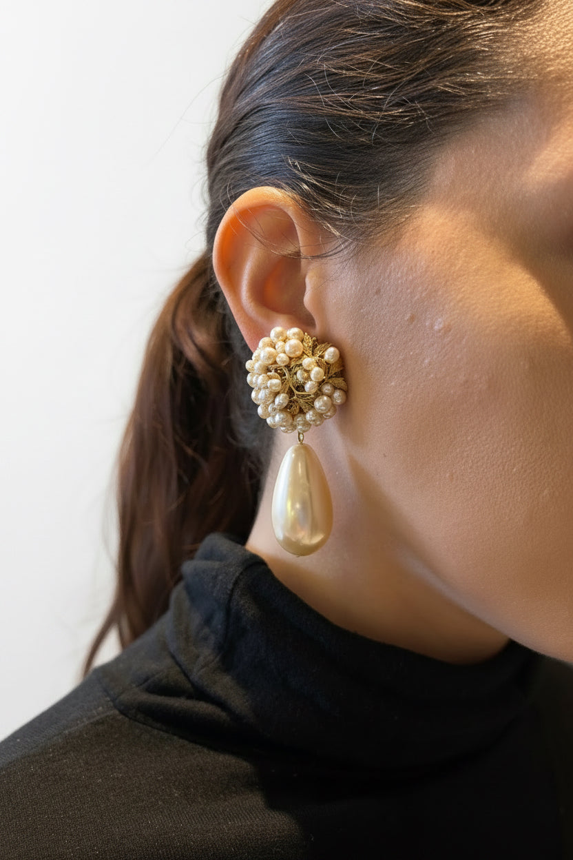 aros de perla 

