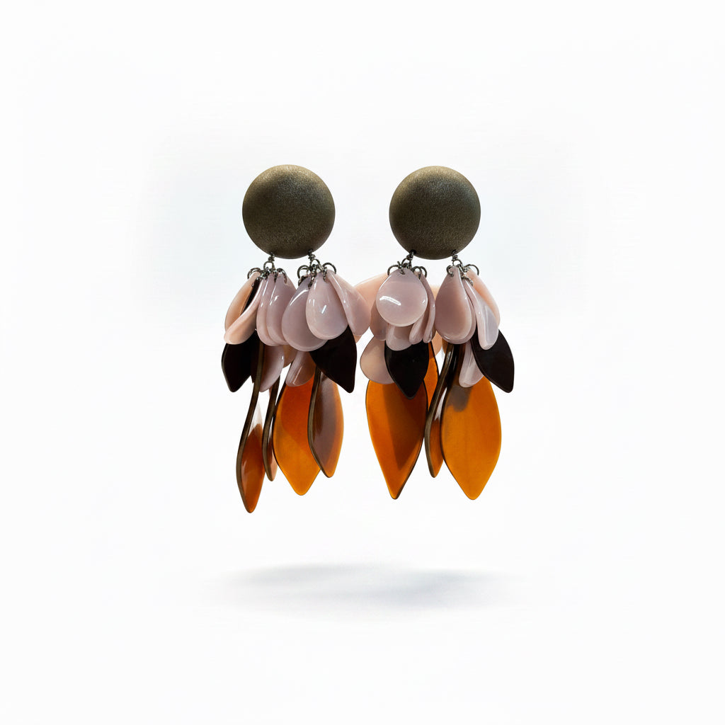 Aros rosa y cobre