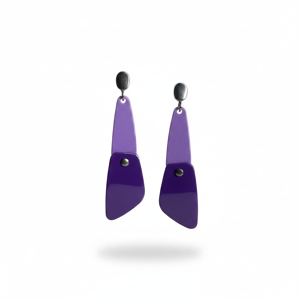 Aros violetas combinados