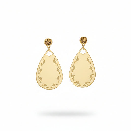 Aros espejados dorados