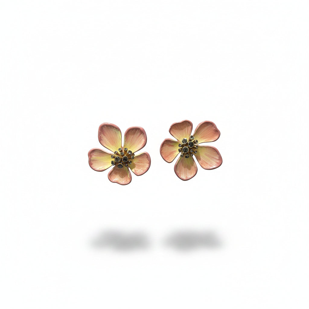 Aros flores rosa