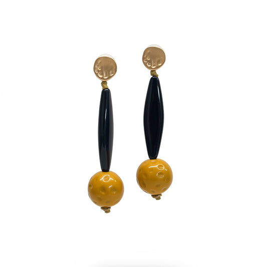 Aros negro y mostaza