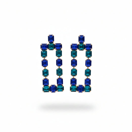 Aros  rectangulos azules