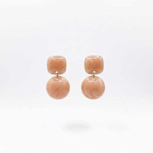 aros rosa de resina 