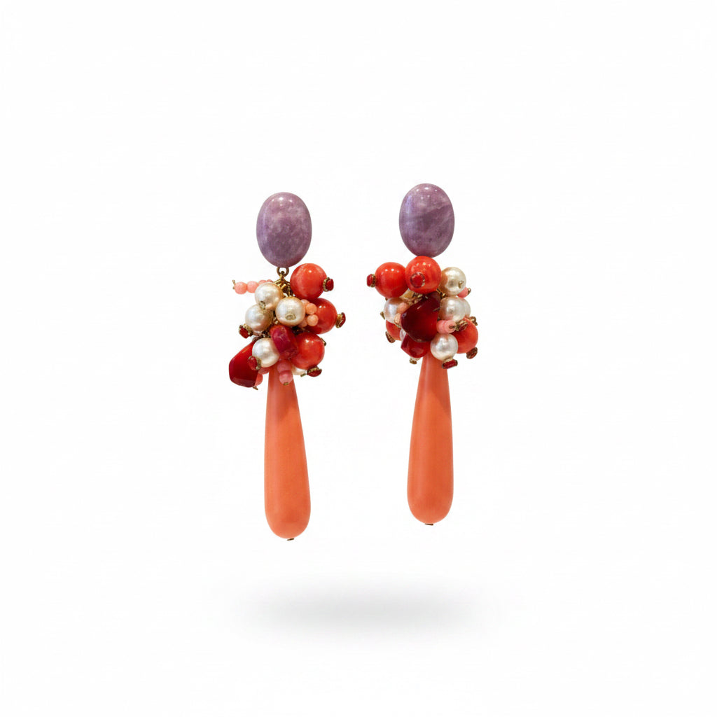 aros rosa y lila 
