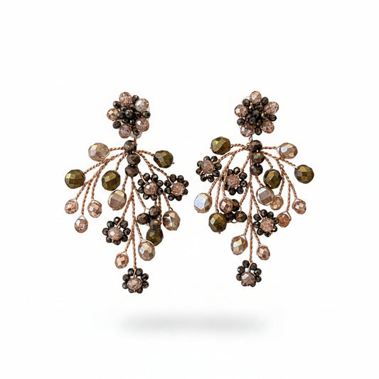 aros rosado y bronce