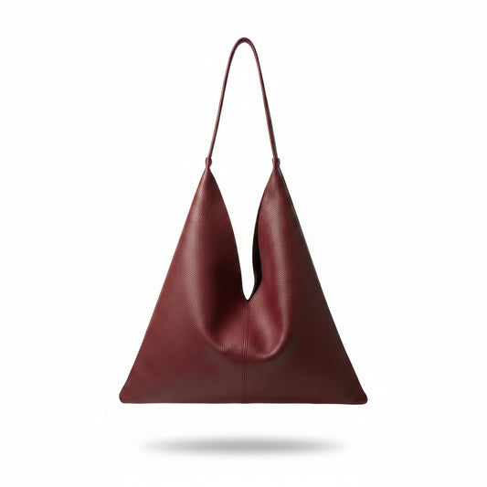 Bolso piel bordo