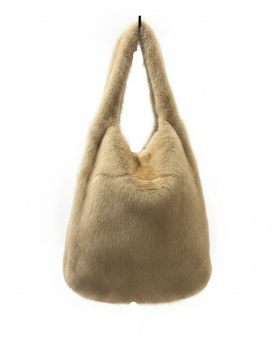 Bolso pelos beige