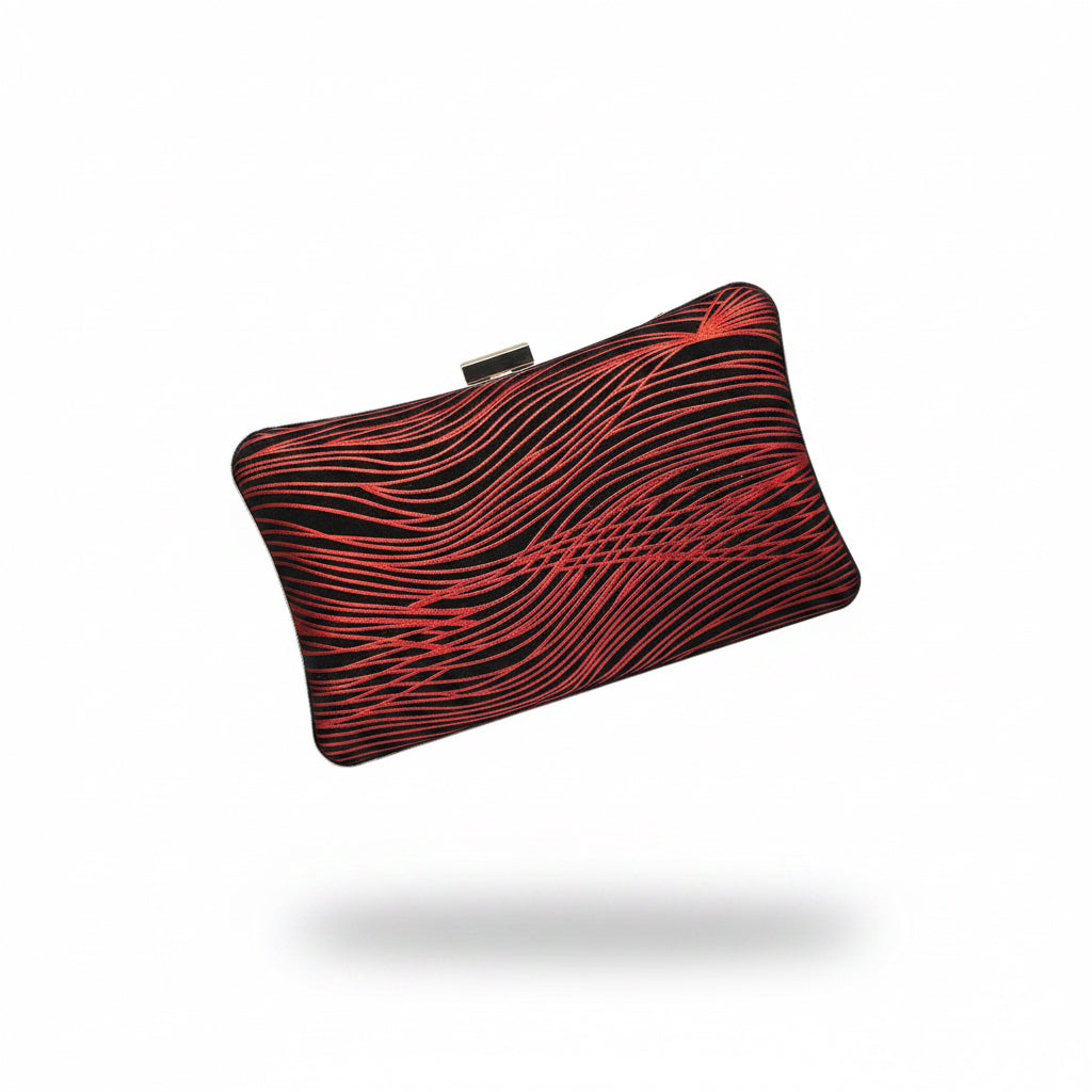 Clutch negro y rojo