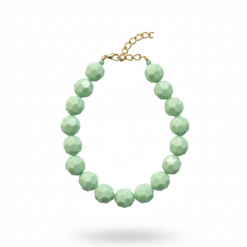 Collar resina pastel
