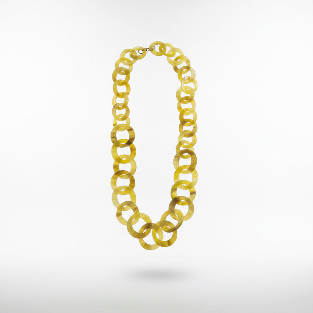 Collar resina amarillo
