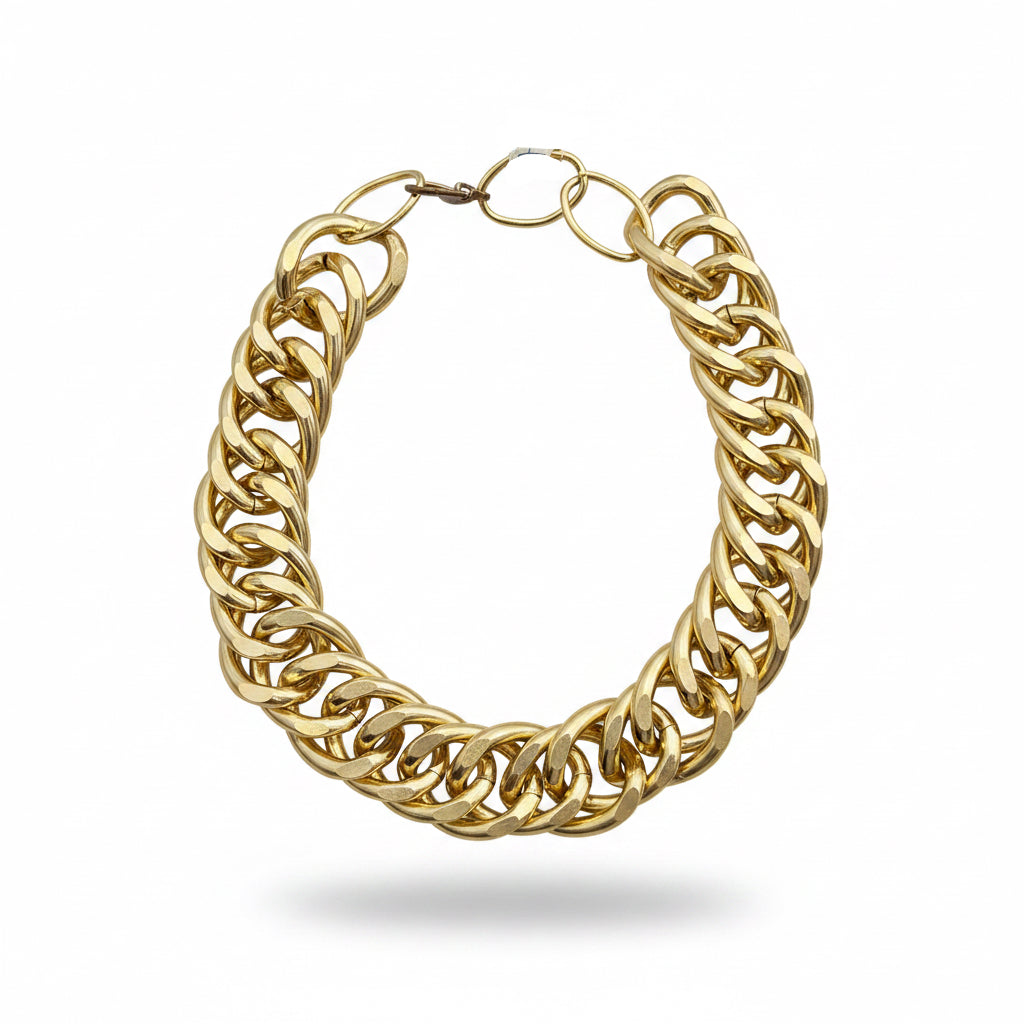Collar cadena dorada