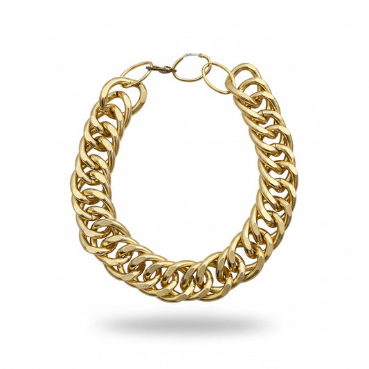 Collar cadena dorada