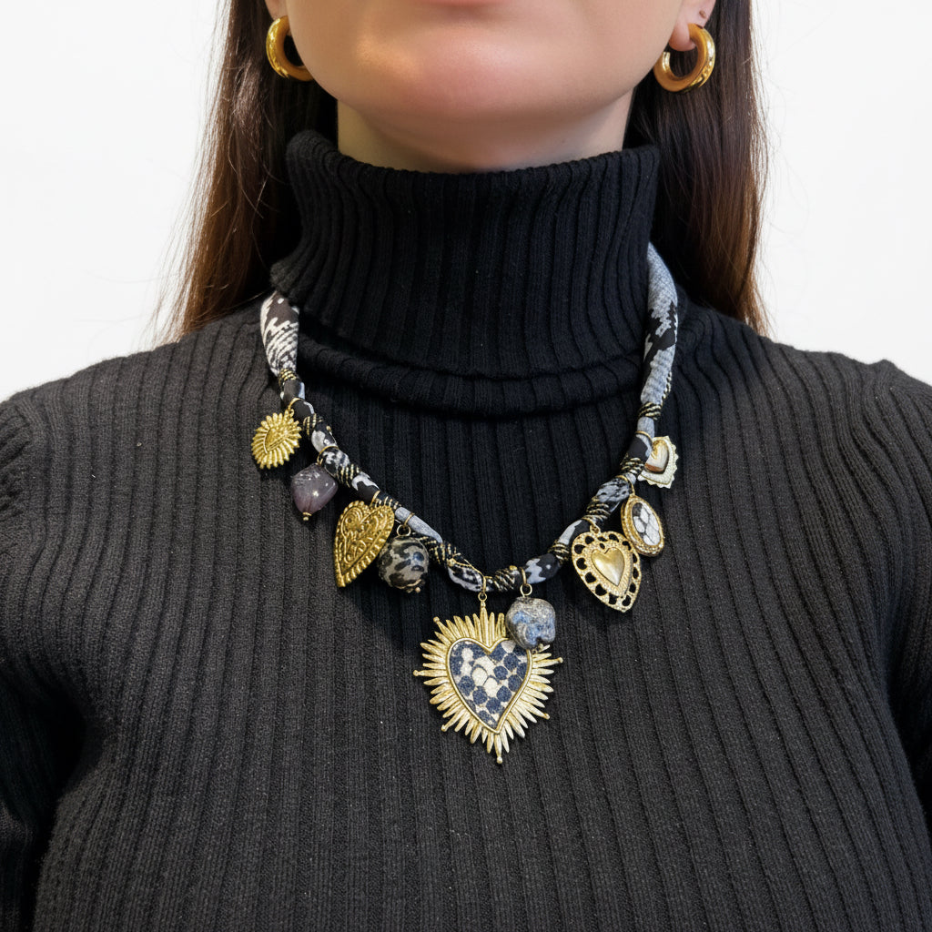 Collar dije corazón