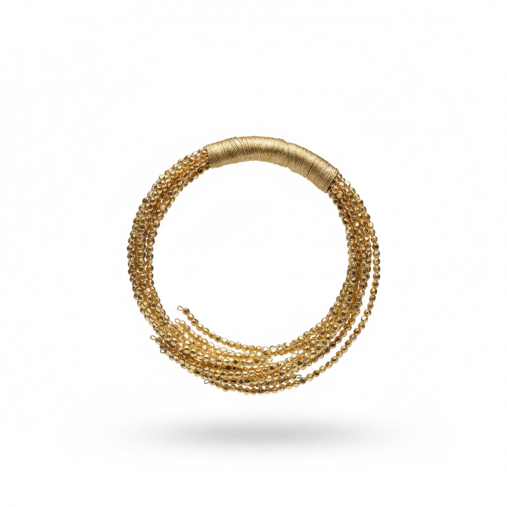 Collar dorado semi rigido