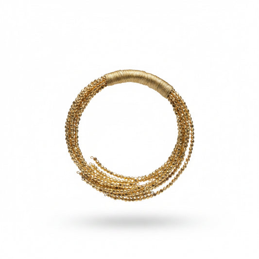 Collar dorado semi rigido
