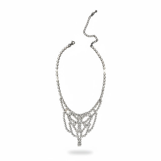 Collar strass con base negra