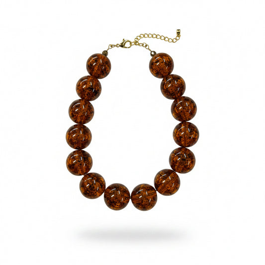 Collar esferas carey