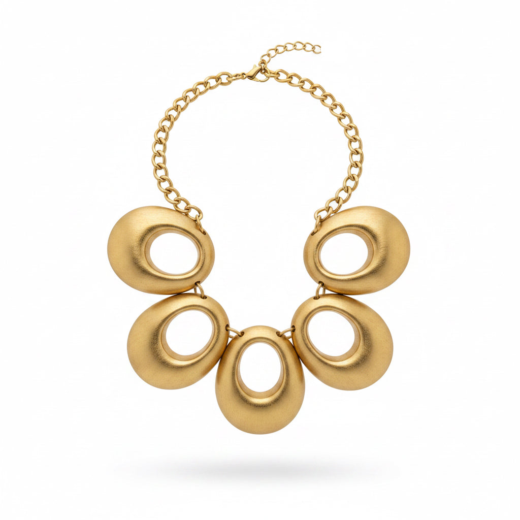Collar dorado  opaco