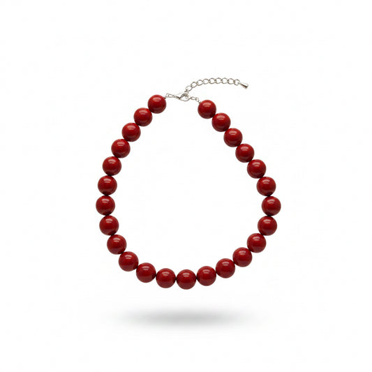 Collar esferas  bordo