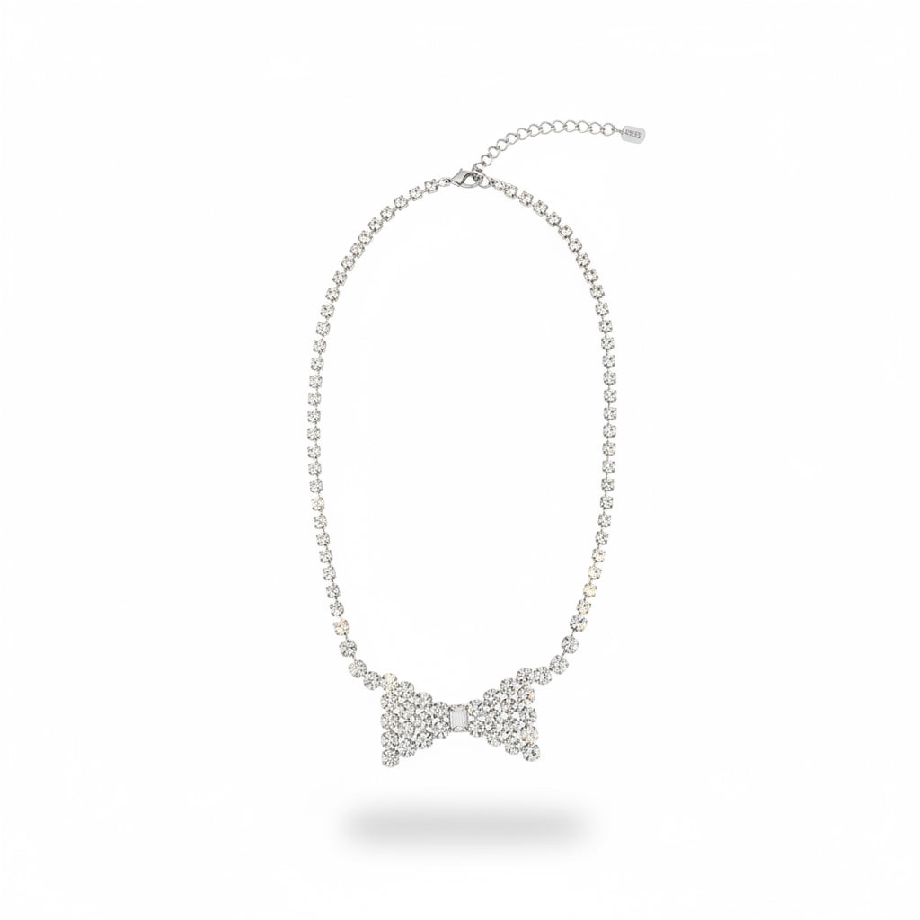 collar moño de strass 
